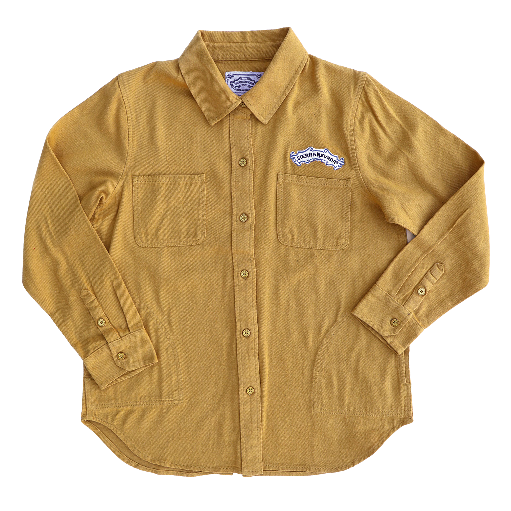 Sierra Nevada Brewing Co. Women's Gold Flannel Button Down Shirt