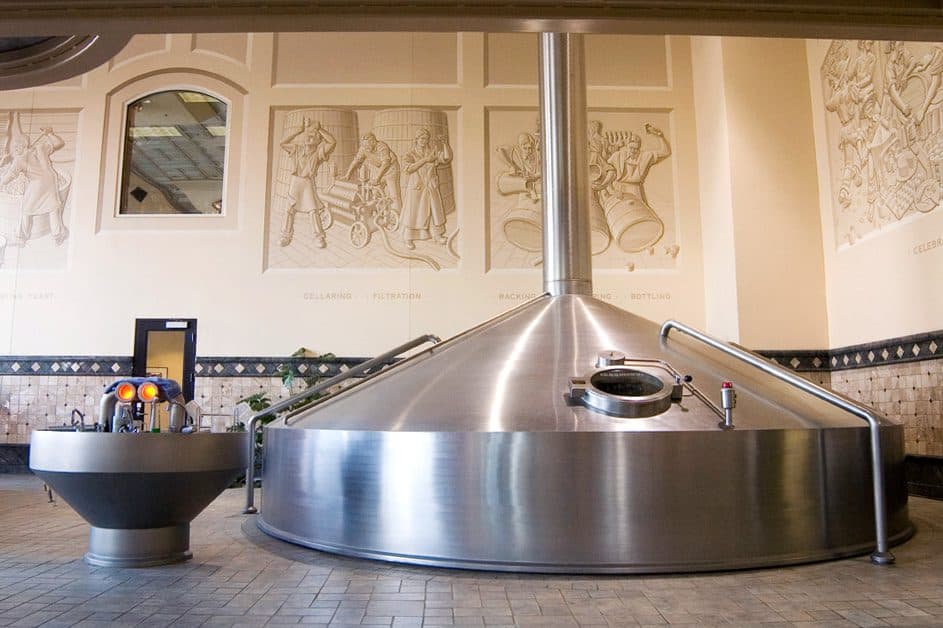 The lauter tun at Sierra Nevada Brewing Co. in Chico, California